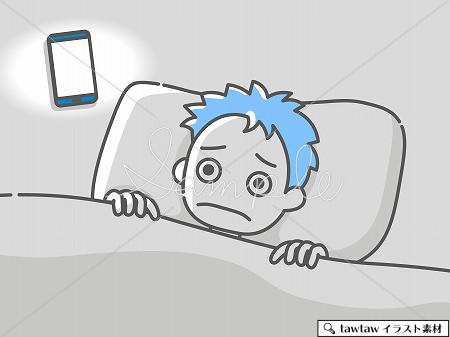 快眠の人 不眠の人 Tawtawイラスト素材