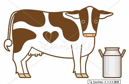 牛とミルク缶