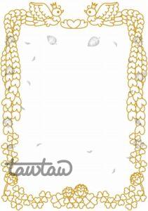 子ども向け・かわいい賞状(縦置き)素材のサムネイル